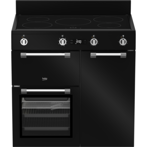 Beko 90 cm Black Induction Multi Door Freestanding Oven