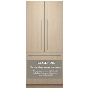 Fisher & Paykel 91cm Series 11 Integrated French Door Refrigerator Freezer with Ice & Water