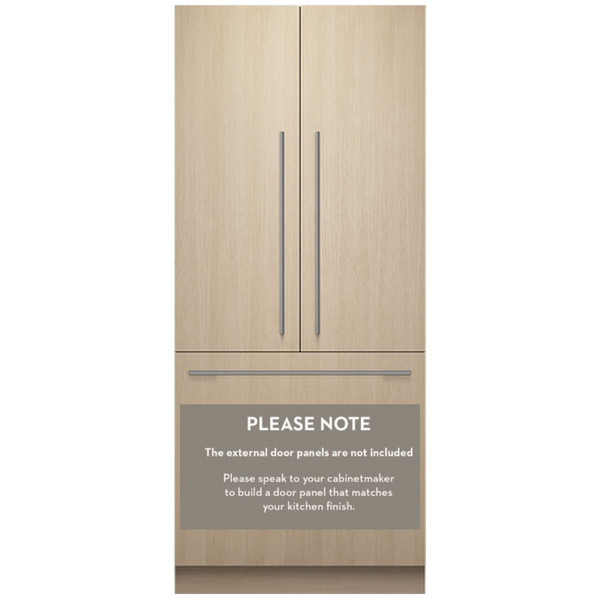 Fisher & Paykel 91cm Series 11 Integrated French Door Refrigerator Freezer with Ice & Water RS9121AUVE1