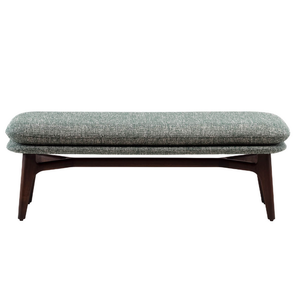 De La Espada Solo Bench - Walnut Timber and Sonar 974 Upholstery 750BBOWSONAR974