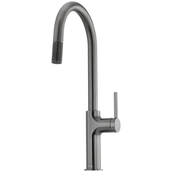 Oliveri Vilo Pull Out Goose Neck Mixer Tap Gunmetal VT2400-GM