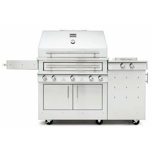 Kalamazoo K750 NG Marine Grade Hybrid Fire Freestanding Grill w/ Side Burner K750HS-AU-NG-M6
