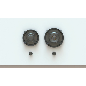 Pitt Bely 2 Burner Natural Gas Cooktop Black Brass BELY2BTNG