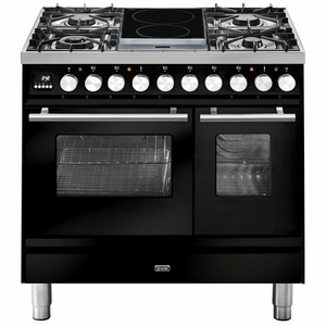ILVE Professional Plus Series 90cm Dual Fuel Induction Double Oven with Milano Knobs
