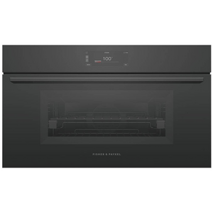 Fisher & Paykel Series 9 76cm Minimal Compact Combi-Steam Oven Black
