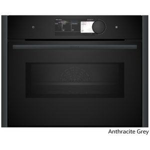 NEFF 45cm Pyrolytic Compact Oven with Microwave Anthracite Grey