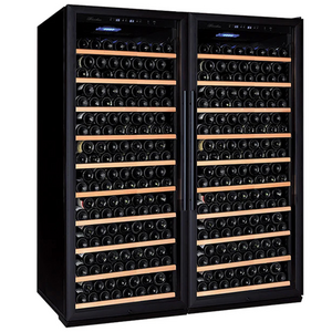 Grand Cru 586 Bottle Dual Zone Wine Fridges Black