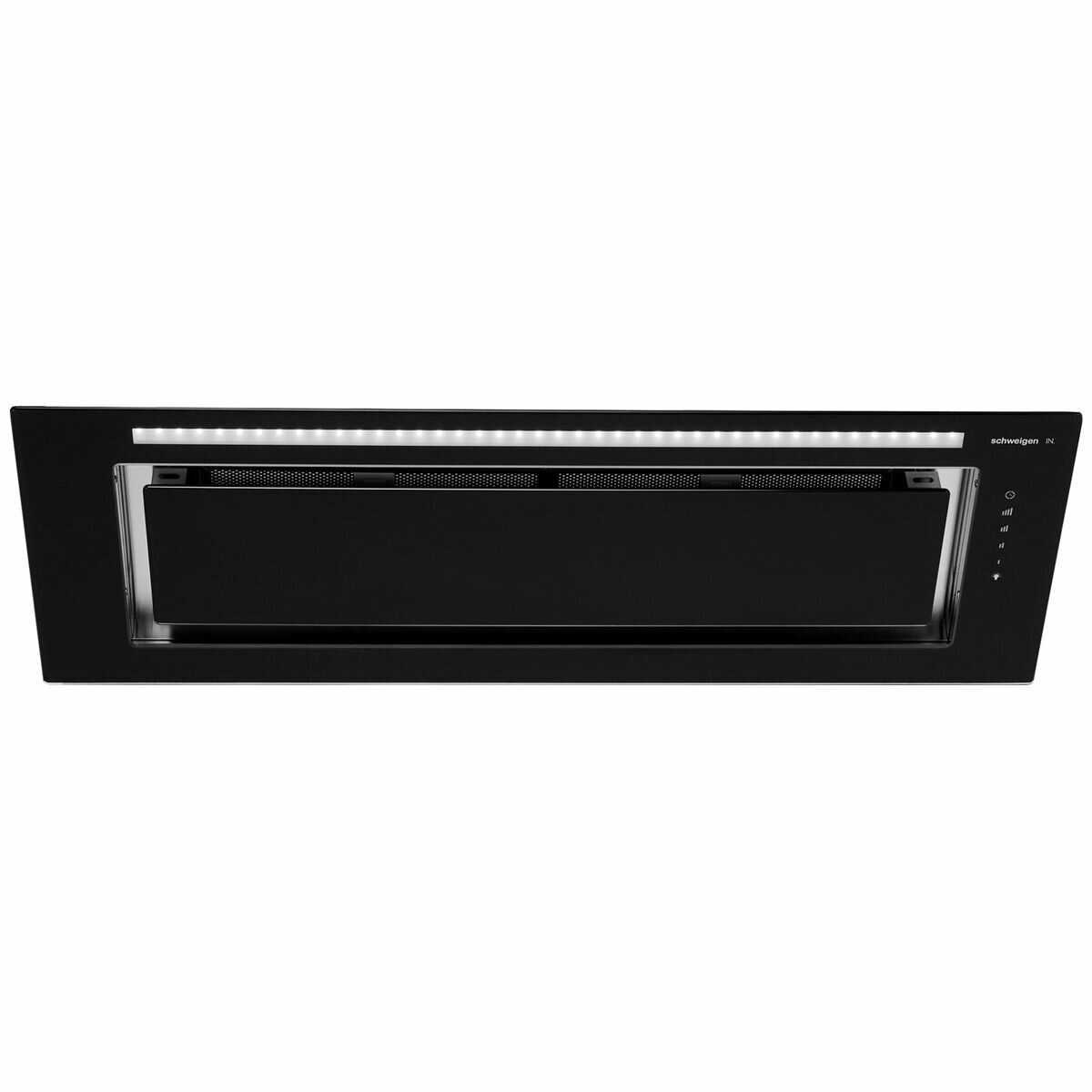 Schweigen IN. Silent Black Glass Undermount Rangehood 90cm