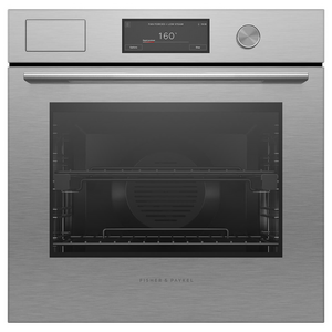 Fisher & Paykel 60cm Series 9 Contemporary Combi-Steam Oven Brushed Silver Glass