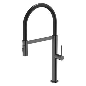 Abey 304 Chef Pull Out Kitchen Mixer Tap with Dual Spray Black Pearl