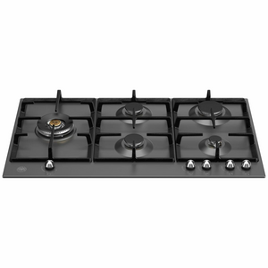 Bertazzoni 90cm Heritage Series Natural Gas Cooktop with Lateral Dual Wok