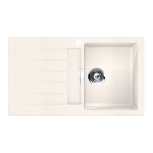 Abey Shock Signus Single Bowl Topmount Sink with Left Hand Drainer Polaris