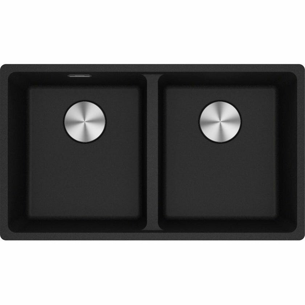 Franke Maris 350mm Double Bowl Topmount Sink with Extension Drainer Onyx MRG620-3535ONFPC