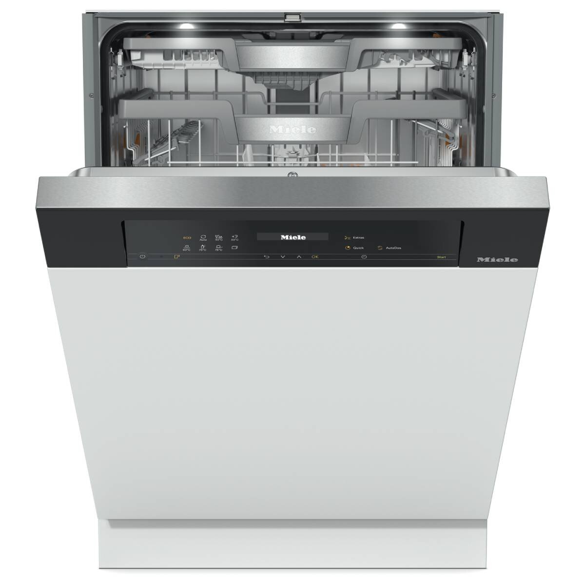 Miele Semi-Integrated XXL Dishwasher with AutoDos - Obsidian Black Fascia G7719SCIXXLOBSW