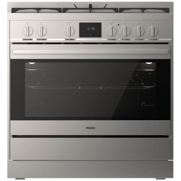 Haier 90cm 500 Series Dual Fuel Freestanding Oven Stainless Steel HOR90S11MSX2