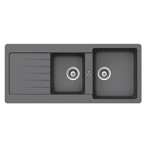 Abey Schock Typos 1 and 3/4 Bowl Sink with Drainer