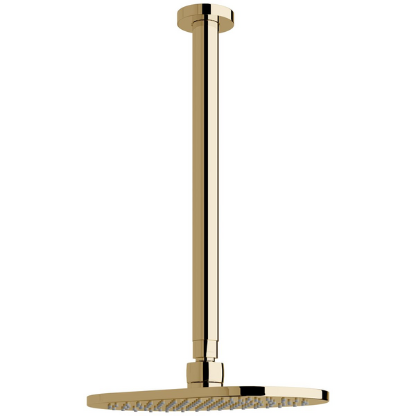 Sussex Taps Calibre Vertical Ceiling Shower - Pure Gold Finish CVSH300-59