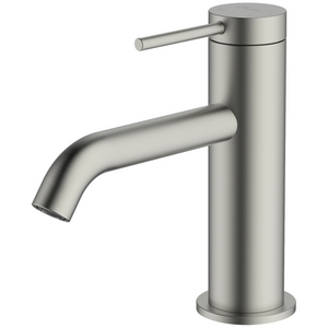 Oliveri Venice Curved Basin Mixer - Brushed Nickel VE103504BN