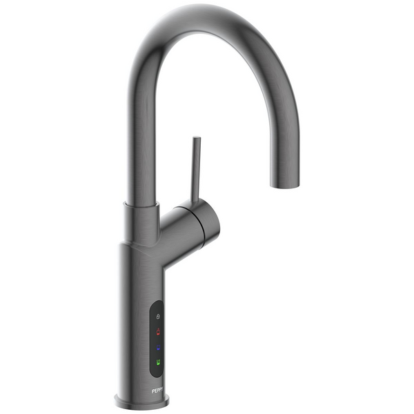Peppy Taps Signature 5in1 Boiling Chilled and Sparkling Filtered Water Tap Gun Metal Grey 5IN1BCSELECGMG
