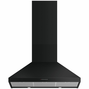 Fisher & Paykel Series 7 90cm Pyramid Chimney Wall Canopy Rangehood Black