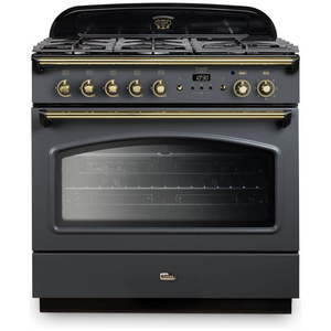 Falcon 90cm Classic FX Slate Dual Fuel Freestanding Oven CLA90FXDFSL-BR