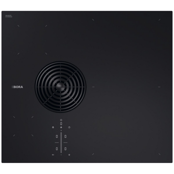 Bora S Pure Series 2 60cm Induction Cooktop with Integrated Extractor Exhaust Air Glossy Black PURSA2