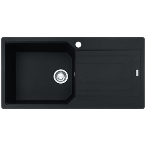 Franke Urban 1000mm Single Bowl Topmount Sink with Right Hand Drainer - Onyx