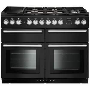 Falcon 110cm Nexus SE Freestanding Dual Fuel Oven/Stove Charcoal Black and Chrome