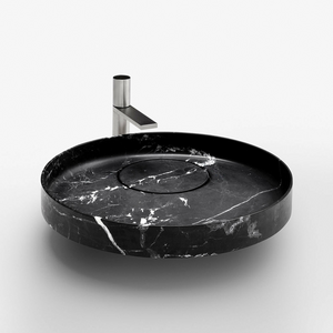 Falper Matt Black Eccentrico Counter Basin Nero Marquinia - 3152001364