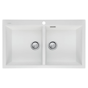 Oliveri Santorini Double Bowl Topmount Sink