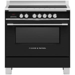 Fisher & Paykel 90cm Series 7 Classic Freestanding Induction Electric Oven Black