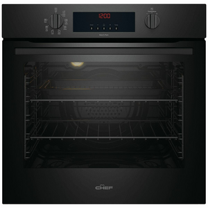 Chef 60cm Electric Built-In Multi-Function Oven with Easy Pyro Clean CVEP614DB