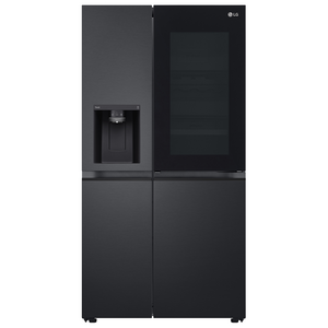 LG 635L Side by Side InstaView Fridge with Ice & Water Dispenser Matte Black