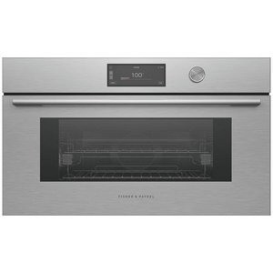 Fisher & Paykel Series 9 76cm Contemporary Compact Combi-Steam Oven Silver