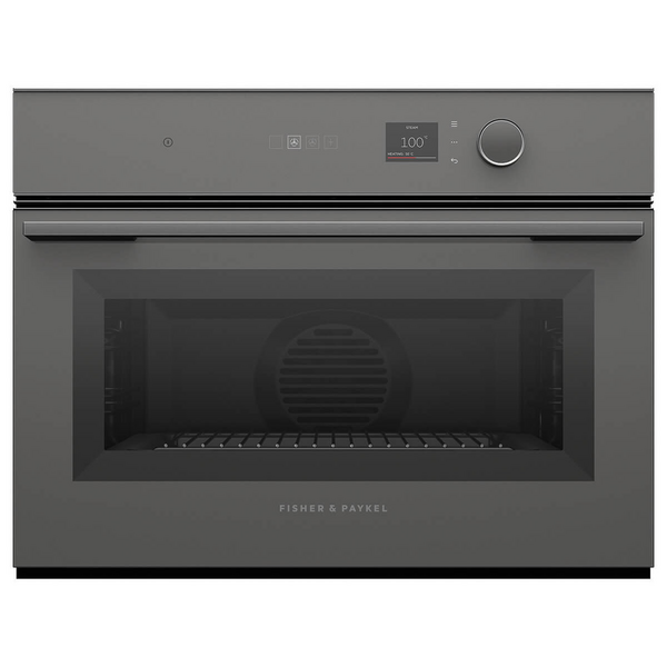 Fisher Paykel Series 9 60cm Minimal Compact Combi Steam Oven Black Glass OS60NMTDB1 Winning Appliances