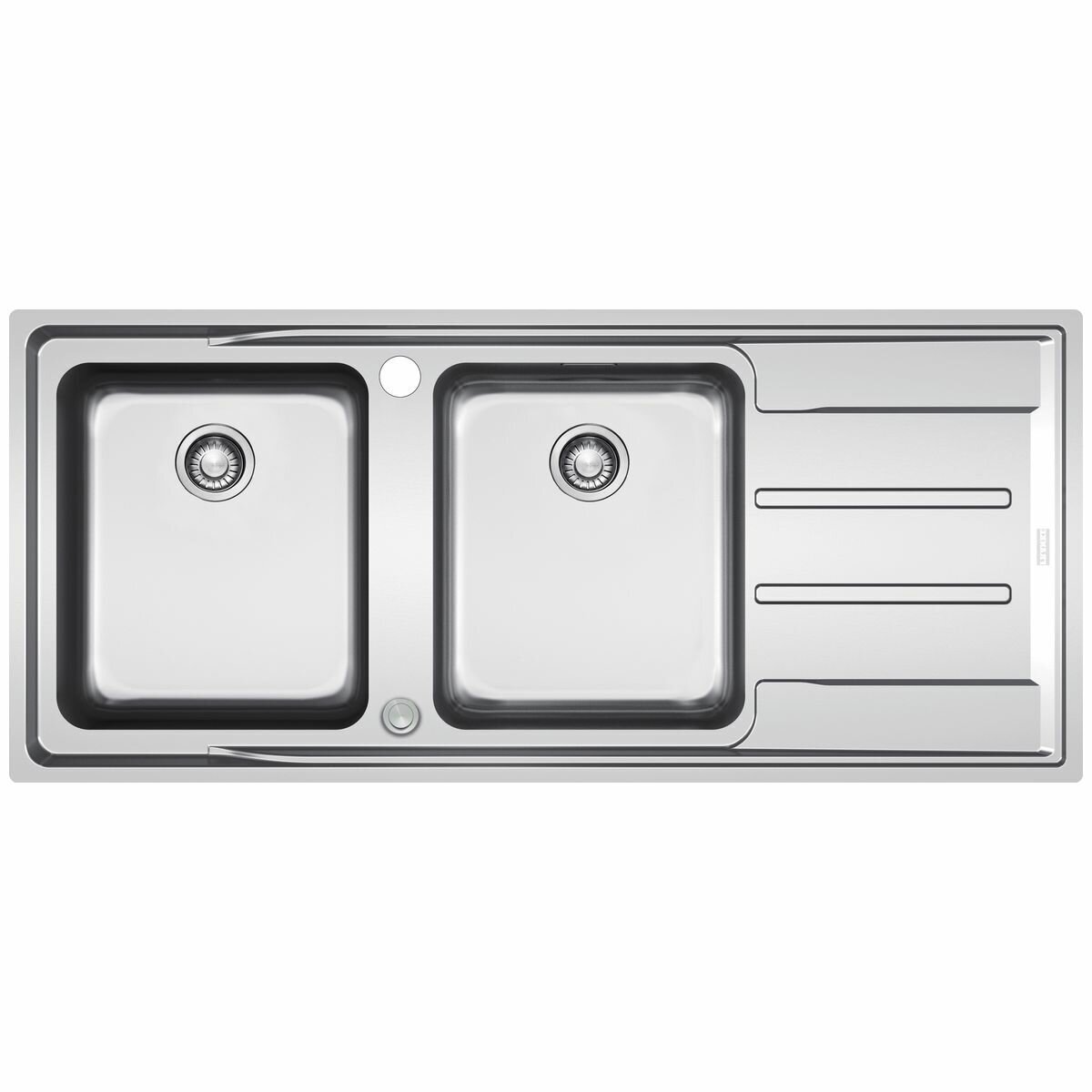 Double bowl sink with right hand drainer cheap