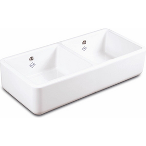Shaws Double Bowl 800 Handcrafted Fireclay Sink