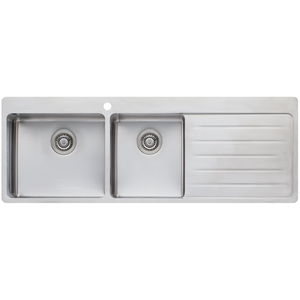 Oliveri Sonetto 1 and 3/4 Bowl Right Hand Drainer Topmount Sink