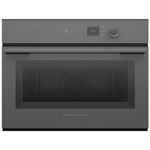 Fisher & Paykel 60cm Series 7 Minimal Compact Combi-Microwave Oven- Grey Glass