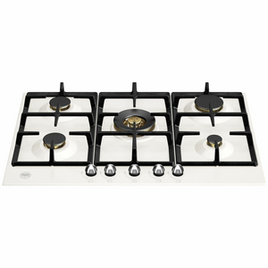 Bertazzoni 75cm Heritage Series Natural Gas Cooktop with Central Wok Burner P755CHERAX