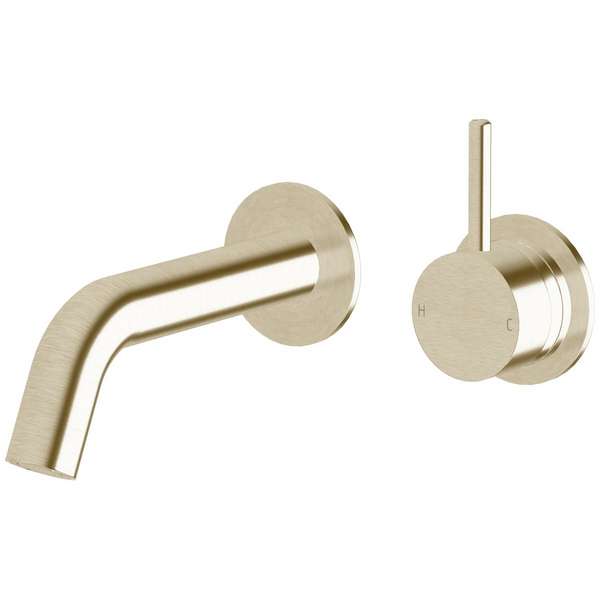 Sussex Taps Virgo Wall Basin or Bath Mixer Outlet System 150mm LUXPVD Brushed Platinum Gold VGWBBMOS15001-63