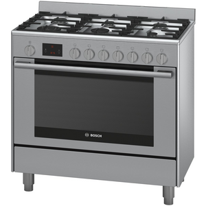 Bosch 90cm Series 6 Dual Fuel Freestanding Oven Stainless Steel