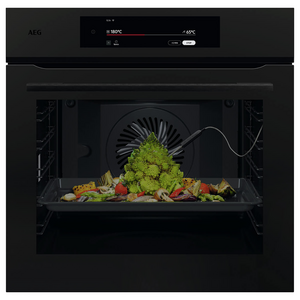 AEG 60cm 9000 Series Pyrolytic Built-In Oven with SenseCook - Matte Black NBT9P831AT