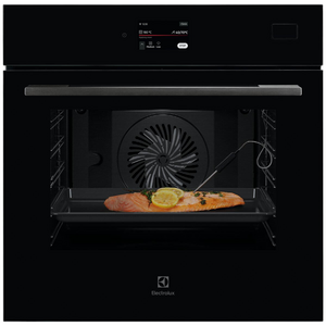 Electrolux 60cm Series 800 Full Steam Oven Black Glass