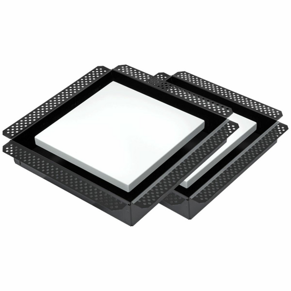 Schweigen 900m3h Silent Exhaust Fan Bundle for 2 Rooms - White Square Integrated Diffuser BRB722ST