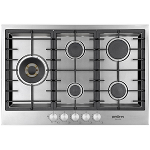 Brohn 75 cm Gas Cooktop Stainless Steel