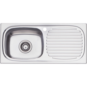 Oliveri Martini Single Bowl Right Hand Drainer Sink