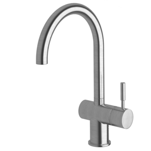 Sussex Taps Voda Curved Sink Mixer Tap - Satin Chrome VSMC-11