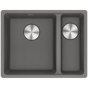 Franke Maris 340/150mm 1 and 1/2 Bowl Right Undermount Sink with Extension Drainer Stone Grey