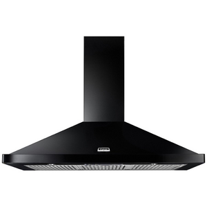 Falcon 90cm Traditional Canopy Rangehood Black FALHDCP90BC